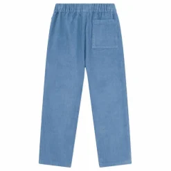 Pantalon Cordon Velours Côtelé Coton Bio | Bleu