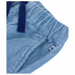 Pantalon Cordon Velours Côtelé Coton Bio | Bleu