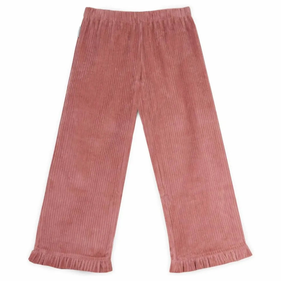 Pantalon Cuore Velours Côtelé Coton Bio | Vieux Rose