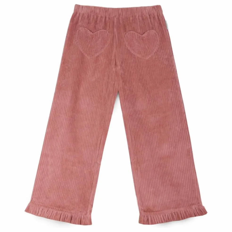 Pantalon Cuore Velours Côtelé Coton Bio | Vieux Rose
