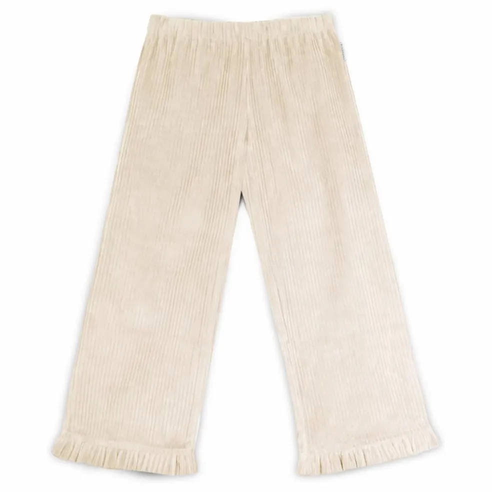 Pantalon Cuore Velours Côtelé Coton Bio | Ecru