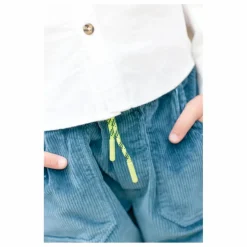 Pantalon Datcha Velours Côtelé | Bleu pétrole