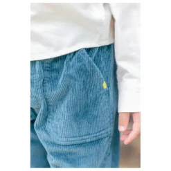 Pantalon Datcha Velours Côtelé | Bleu pétrole