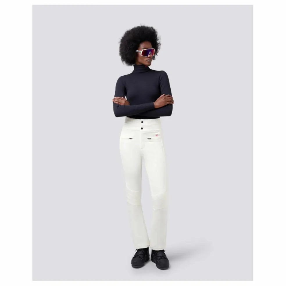 Pantalon de Ski Aurora High Waist Flare | Blanc