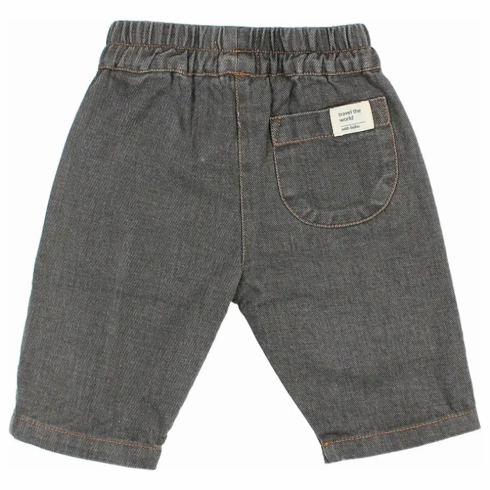 Pantalon Denim Bébé Coton Bio | Denim gris