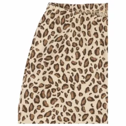 Pantalon Drey Léopard Coton Bio | Beige