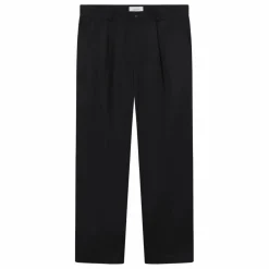 Pantalon Droit Plissé Reece | Noir foncé