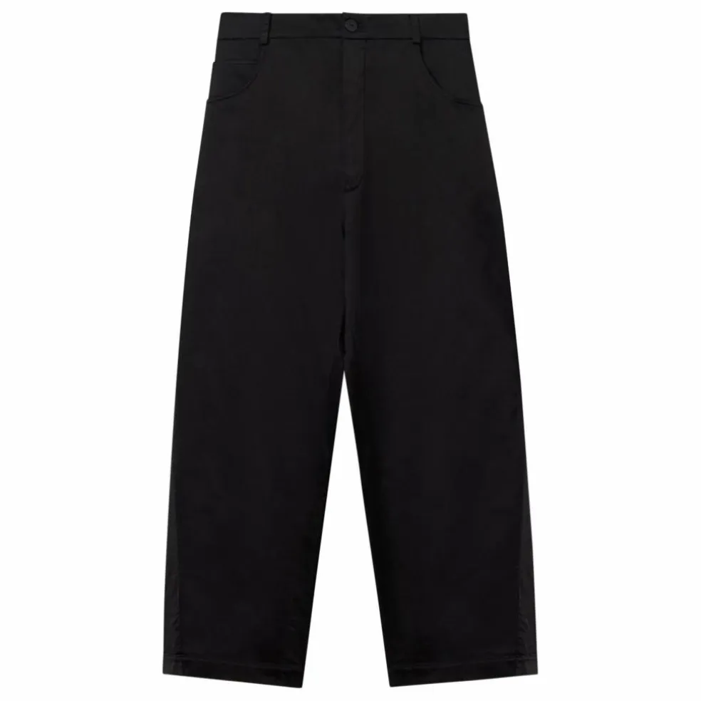 Pantalon Droit Satin | Noir