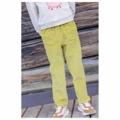 Pantalon Duck Velours Côtelé | Jaune vert