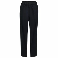 Pantalon Elastiqué Flanelle | Bleu marine