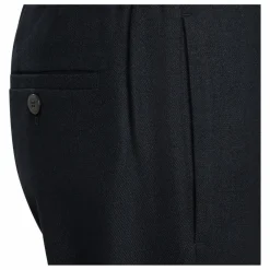 Pantalon Elastiqué Flanelle | Bleu marine