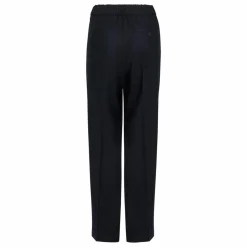 Pantalon Elastiqué Flanelle | Bleu marine