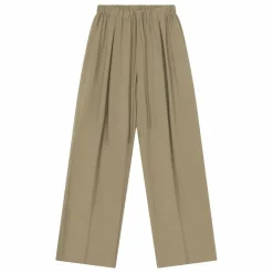 Pantalon Elastiqué Relaxed Laine Vierge | Olive