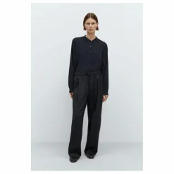 Pantalon Elastiqué Relaxed Laine Vierge | Gris anthracite
