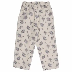 Pantalon Emma Fleuri Coton Bio | Beige
