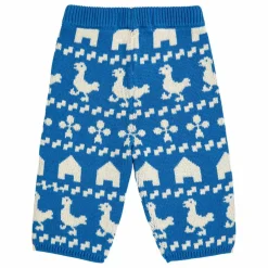 Pantalon Ferme Maille Coton Bio | Bleu