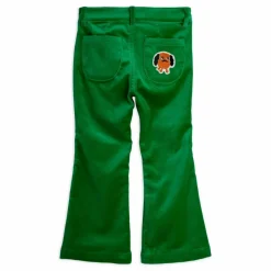 Pantalon Flare Doggie Velours Coton Bio | Vert
