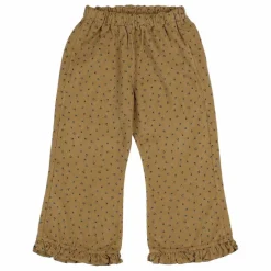 Pantalon Flare Soft Velours Côtelé Coton Bio | Ocre