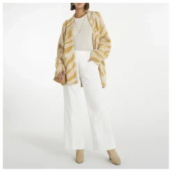 Pantalon Flare Velours Côtelé | Blanc