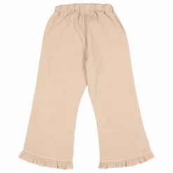 Pantalon Fleuri Velours Côtelé Coton Bio | Rose