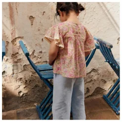 Pantalon Flor Coton Bio | Bleu ciel