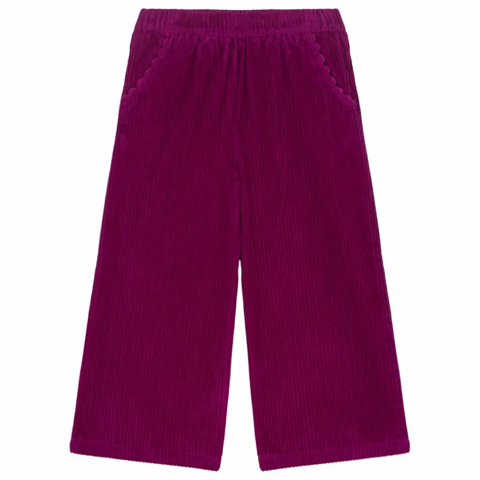 Pantalon Flor Velours | Framboise