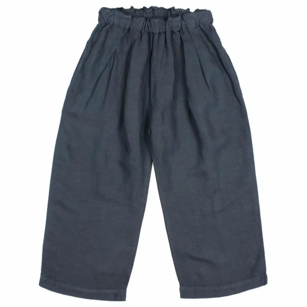 Pantalon Fluide Lin | Bleu nuit