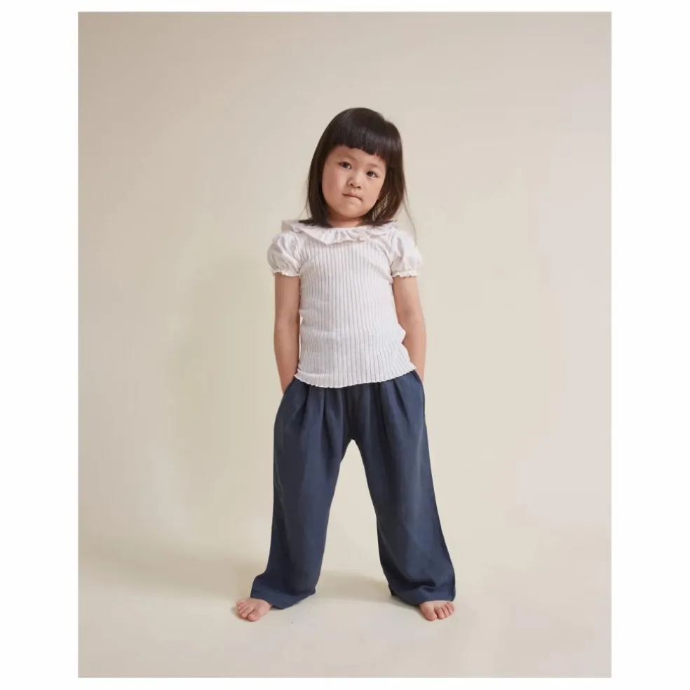 Pantalon Fluide Lin | Bleu nuit