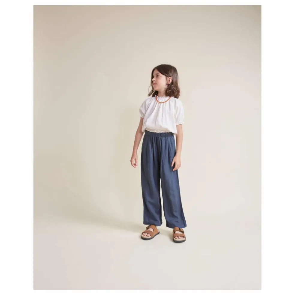 Pantalon Fluide Lin | Bleu nuit