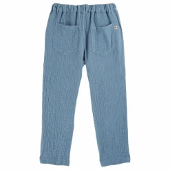 Pantalon Gaze de Coton | Bleu gris