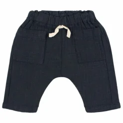 Pantalon Gaze de Coton Bio | Bleu nuit