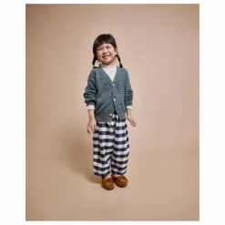 Pantalon Gingham Carreaux | Bleu marine