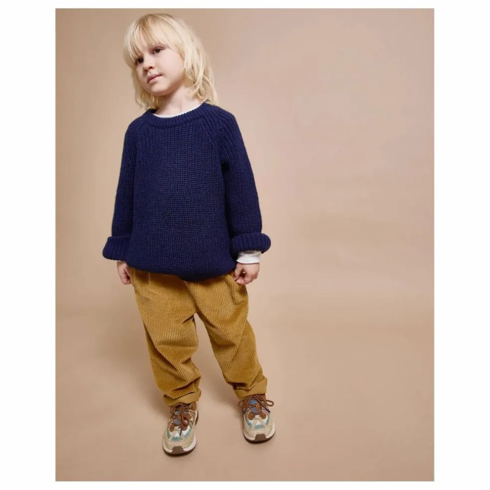 Pantalon Girly Velours Côtelé | Ocre