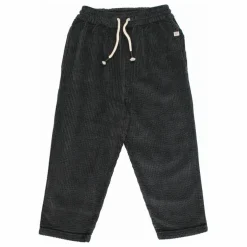 Pantalon Girly Velours Côtelé | Gris anthracite