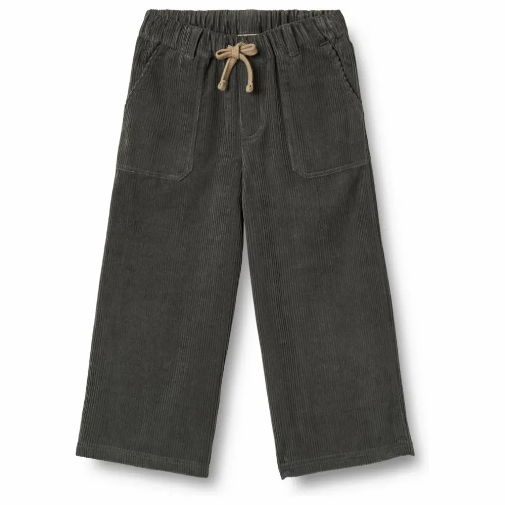 Pantalon James Velours Côtelé Coton Bio | Noir