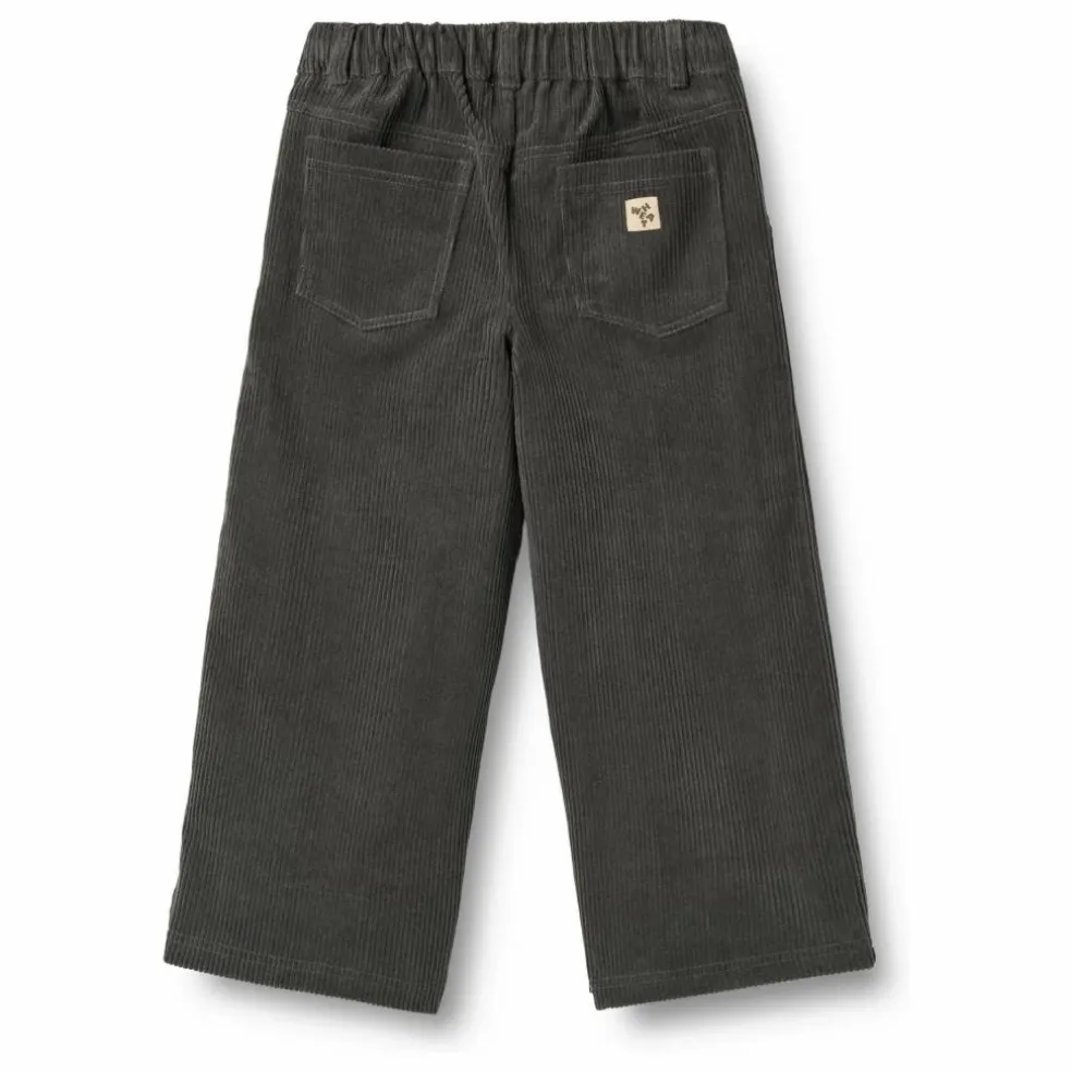 Pantalon James Velours Côtelé Coton Bio | Noir