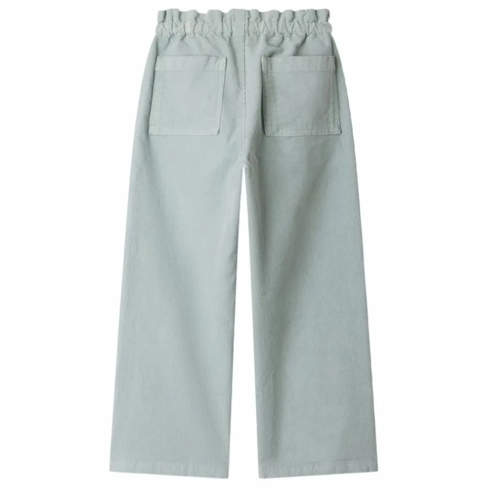 Pantalon July Velours | Bleu céladon