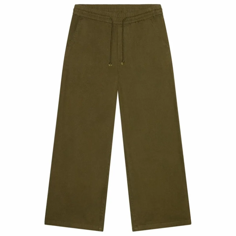 Pantalon Large Burt Twill | Vert kaki