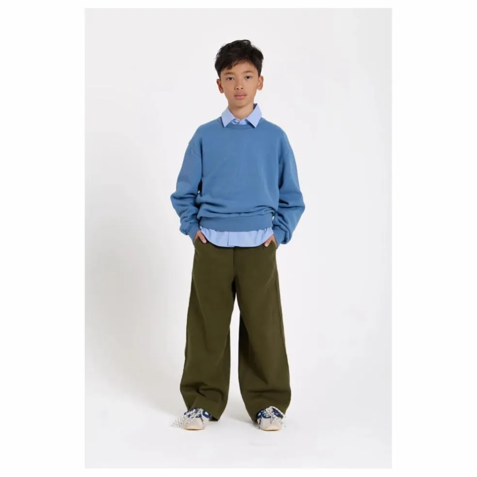 Pantalon Large Burt Twill | Vert kaki