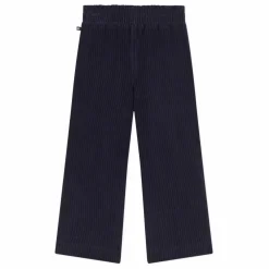 Pantalon Large Velours Côtelé | Bleu marine