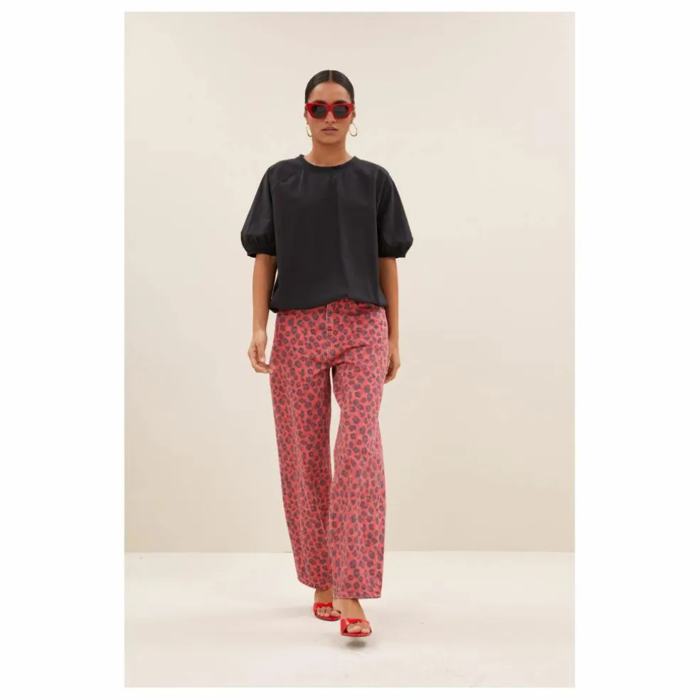Pantalon Lew Guépard Coton Bio | Rouge