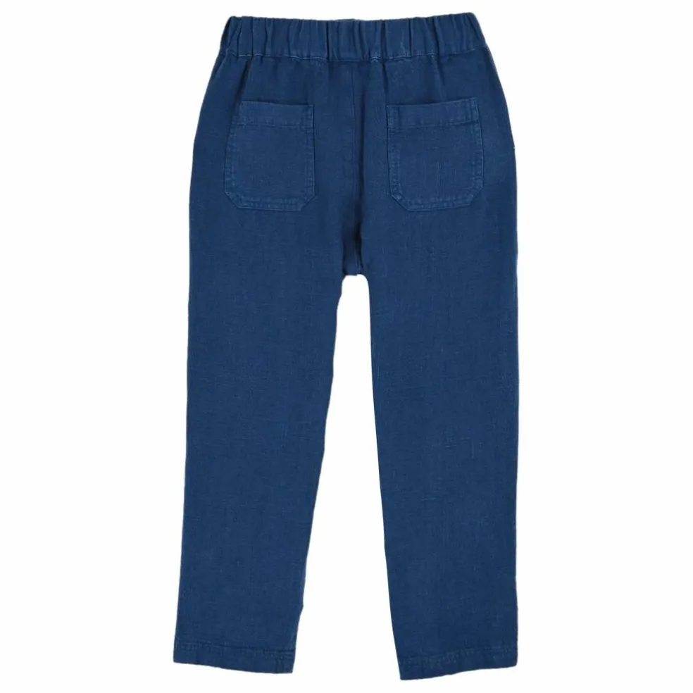 Pantalon Lin | Bleu marine