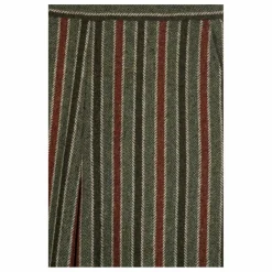 Pantalon Lova Rayé Laine | Gris