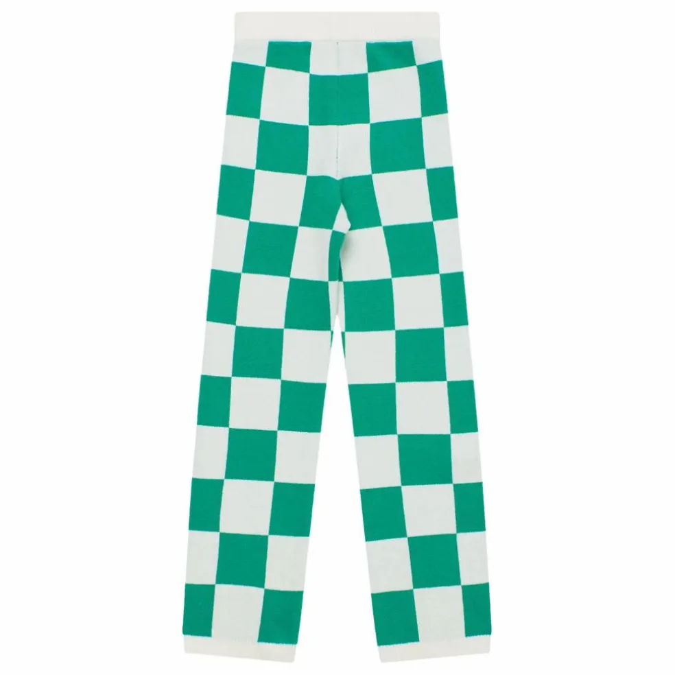 Pantalon Maille Damier | Vert