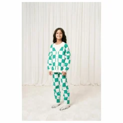 Pantalon Maille Damier | Vert