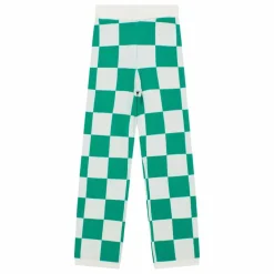 Pantalon Maille Damier | Vert