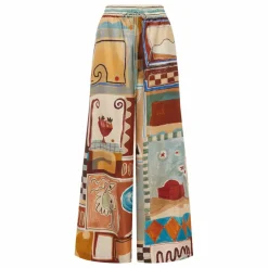 Pantalon Michelle Soie | Ecru