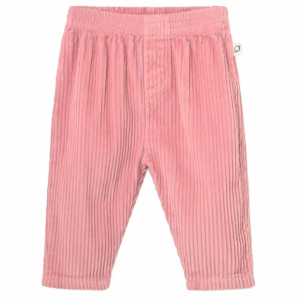 Pantalon Miki Velours Côtelé Coton Bio | Rose
