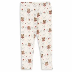 Pantalon Minnie Chiens Pointelle Coton Bio | Ecru
