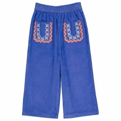 Pantalon Mouna Velours Côtelé | Bleu